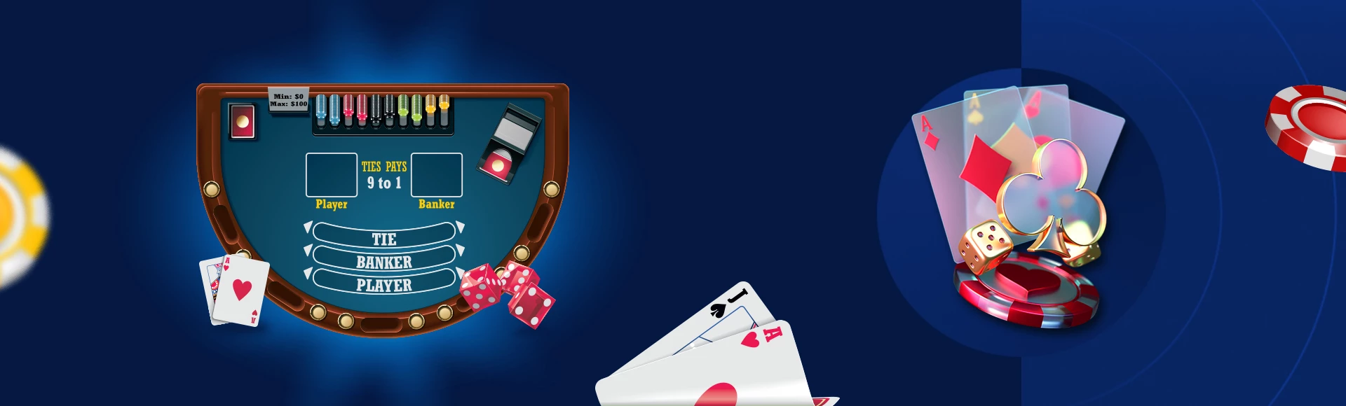 Online baccarat gids door CasinoGenie design image