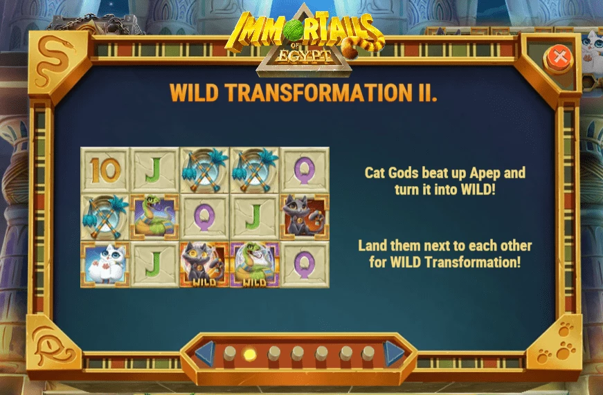 wild transformation 2 Immortails Egypt