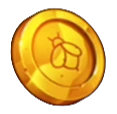 Honey Rush gouden munt