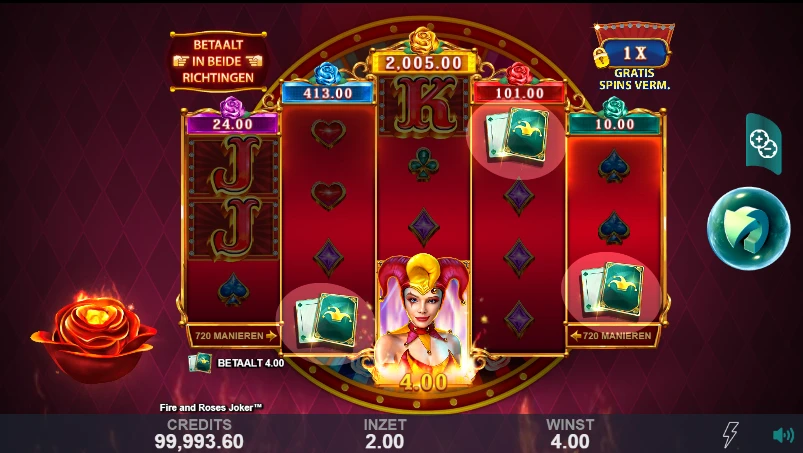 Fire and Roses Joker in-game