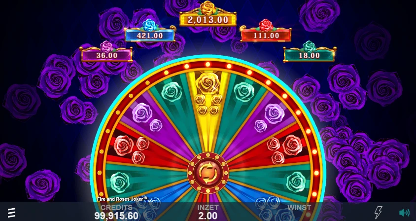 Fire and Roses Joker jackpotwiel
