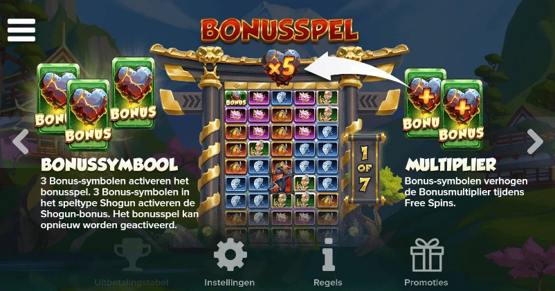 Toro Shogun bonusspel