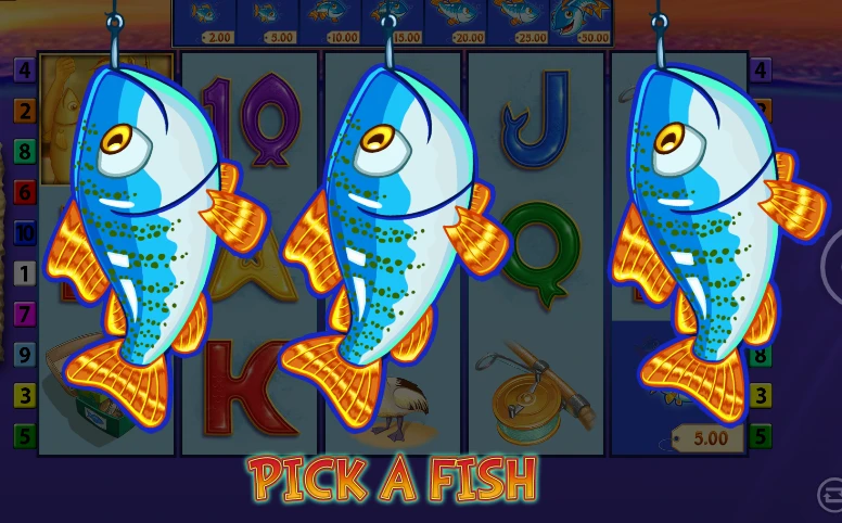 Fishin frenzy even bigger catch pick a fish
