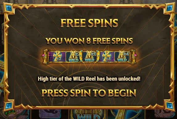 Scroll of Seth free spins