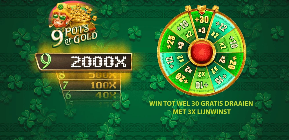 9 pots of gold multiplier