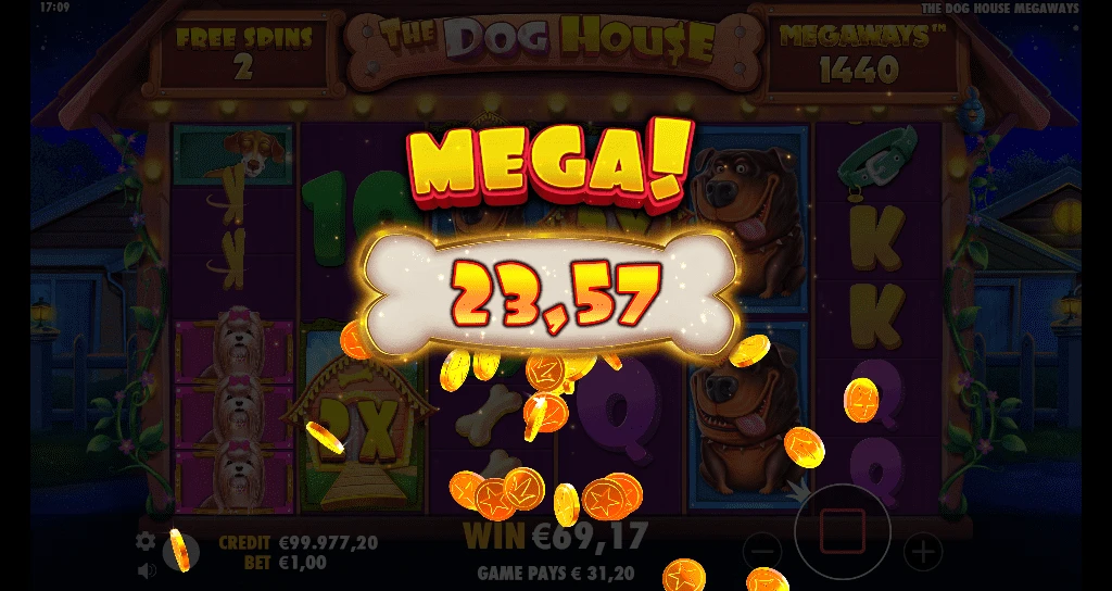 The Dog House Megaways mega win
